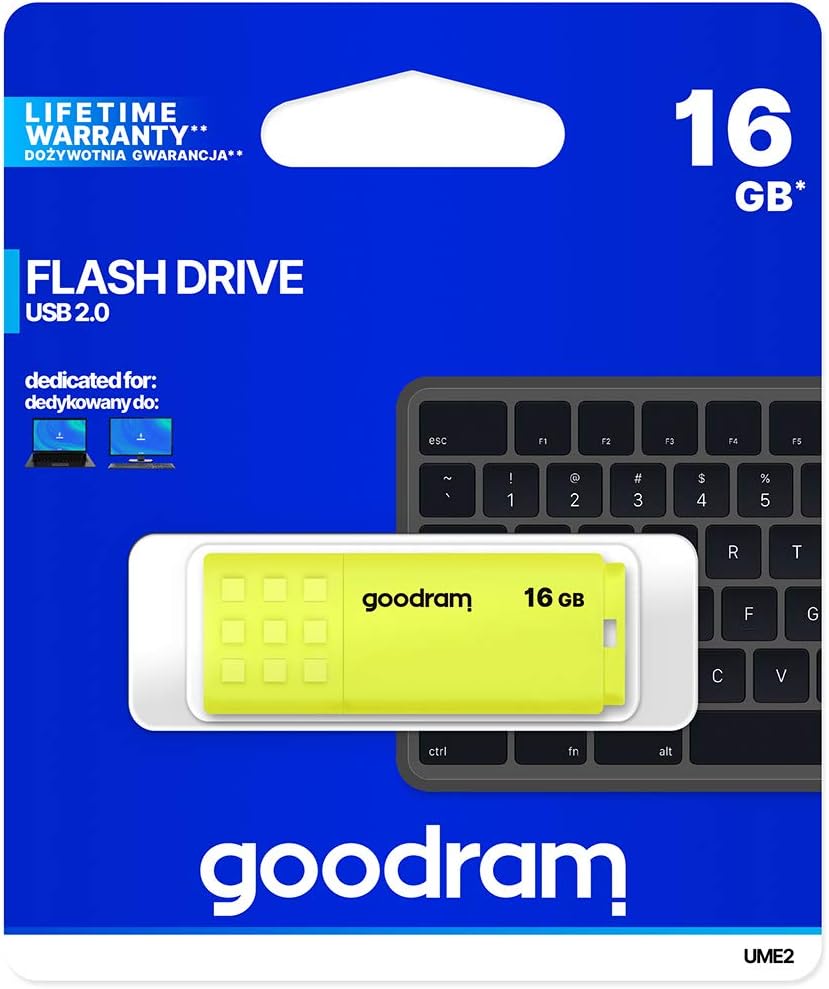 GOODRAM UME2 Clé USB 2.0 16 Go jaune