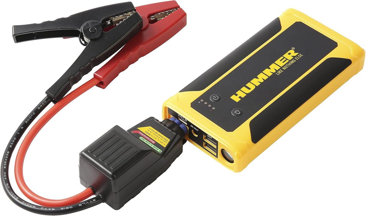 Batterie de démarrage portable 12 V 10 000 mAh jaune