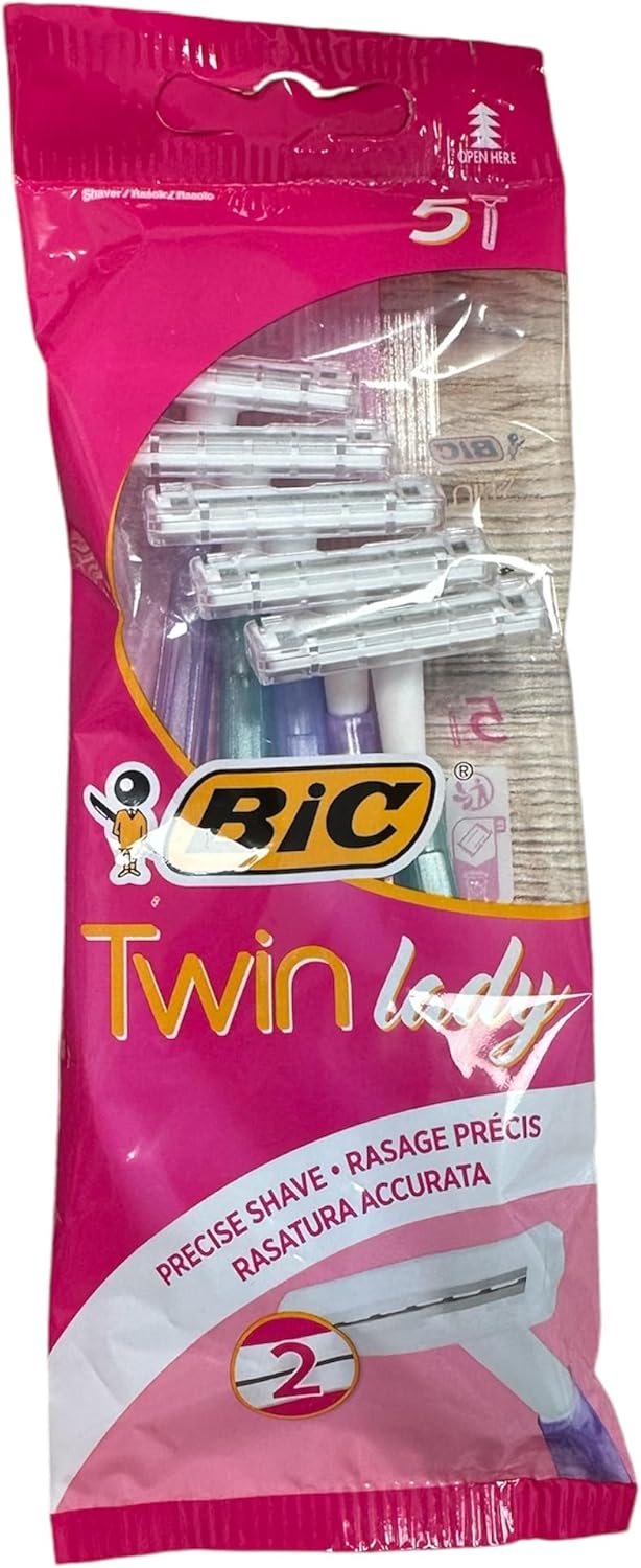 BIC Twin Lady Sensitive Lot de 5 rasoirs
