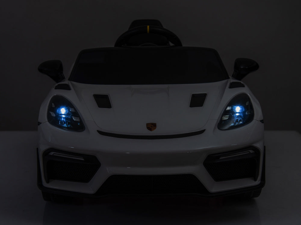 Porsche Spyder Rs, Voiture À Batterie Pour Enfants De 12 Volts, Pneus En Caoutchouc, Siège En Cuir Et Plus Encore !