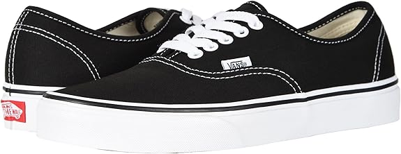Vans U Authentic – Baskets noir et blanc, 5 UK