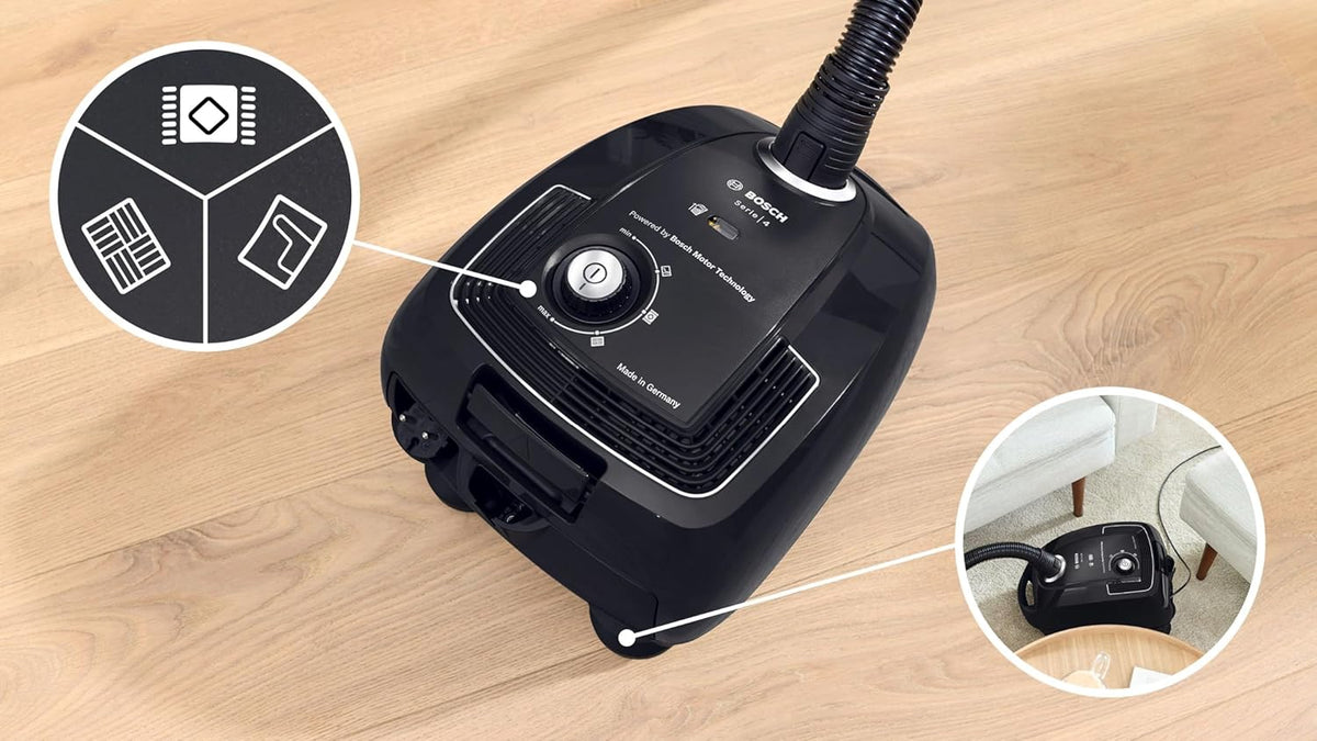 Bosch Hausgeräte BHZUKYD Buse pour clavier et tiroir, noir, 850 W, 4 litres, 79 décibels