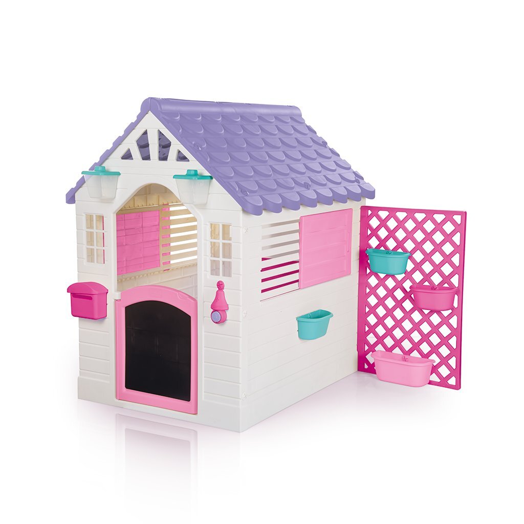 Dolu Tuin Speelhuis Met Accessoires Roze/Paars 140X127X107.5 Cm