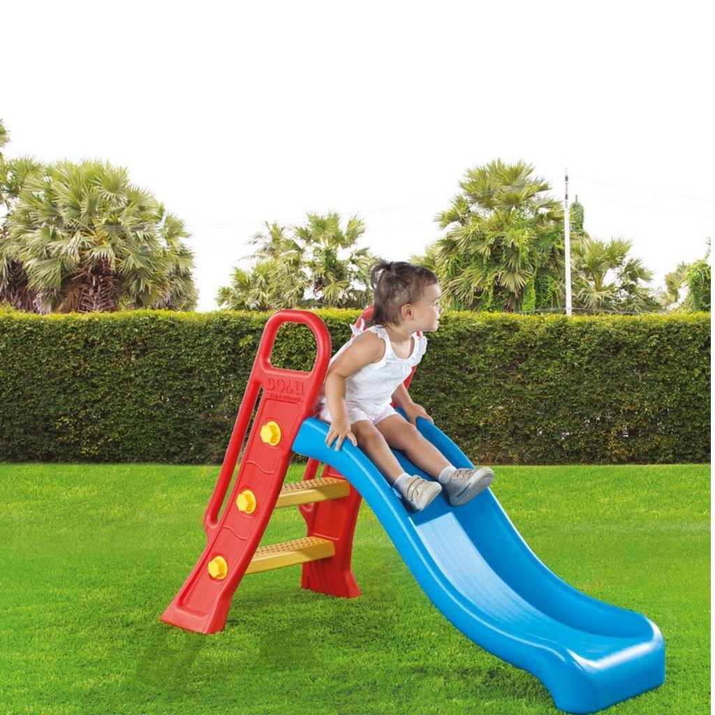 Dolu Junior Glijbaan 60.5X135X90Cm Blauw/Rood