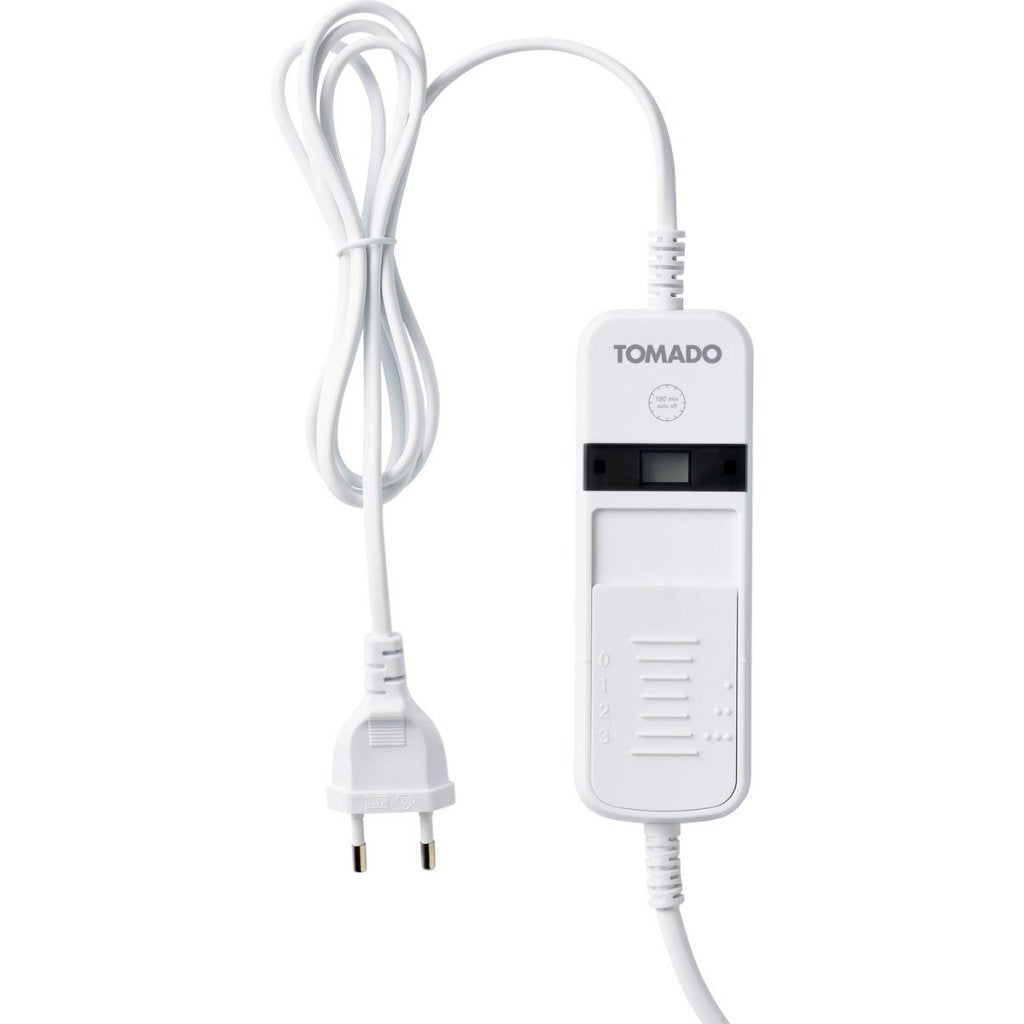 Tomado Teb1510W Elektrische Deken 150X80 Cm Wit/Fleece