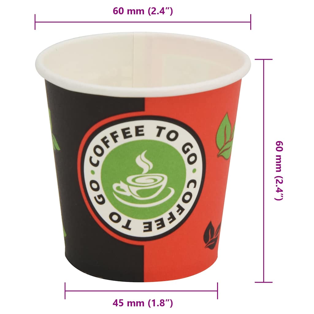 Gobelet À Café Jetable 1000 Pcs Papier (4 Oz)