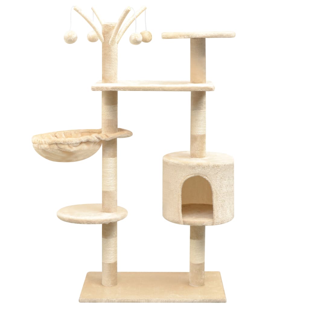 Arbre À Chat Avec Griffoirs En Sisal 125 Cm