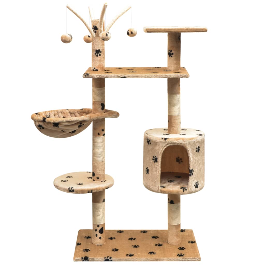Arbre À Chat Avec Griffoirs En Sisal 125 Cm