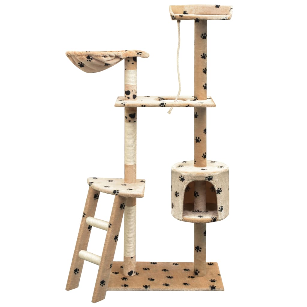 Arbre À Chat Avec Griffoirs En Sisal 125 Cm