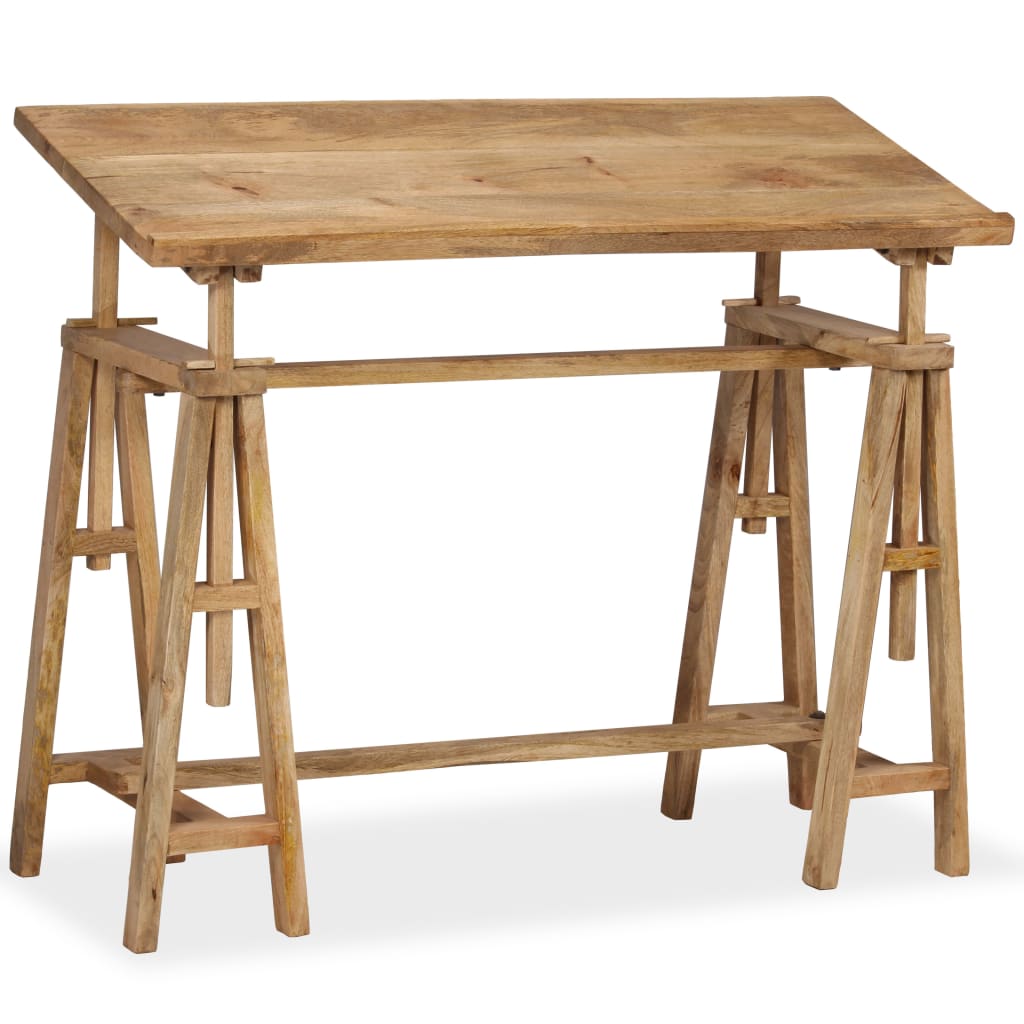 Table À Dessin Bois De Manguier Massif 116 X 50 X 76 Cm