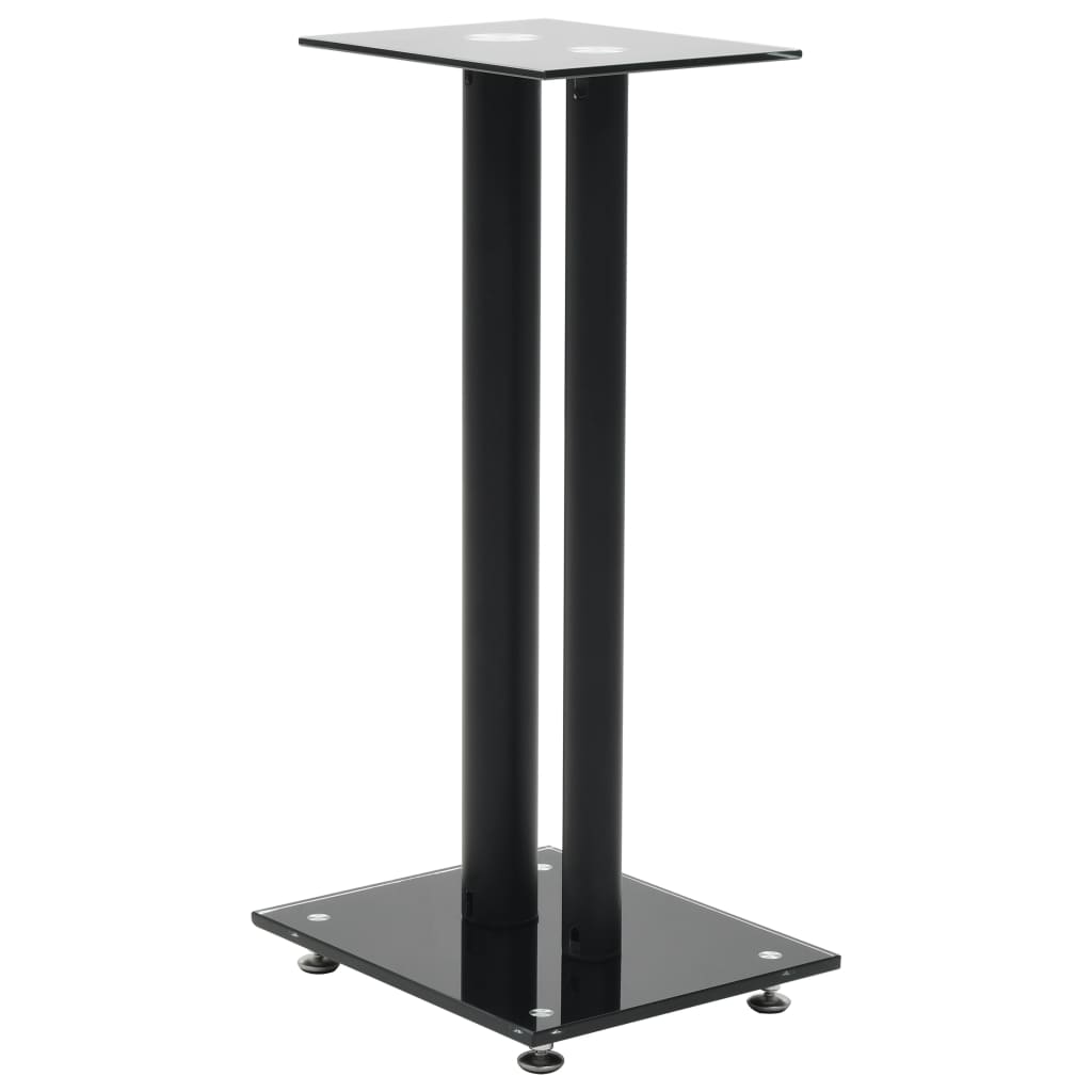 Support Haut-Parleur 2Pc Verre Trempé Design 2 Colonnes