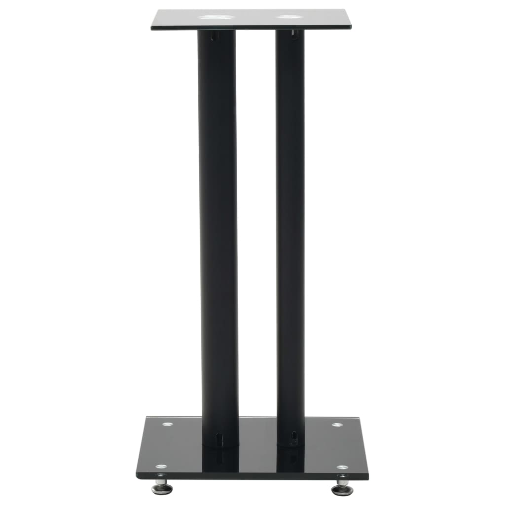 Support Haut-Parleur 2Pc Verre Trempé Design 2 Colonnes