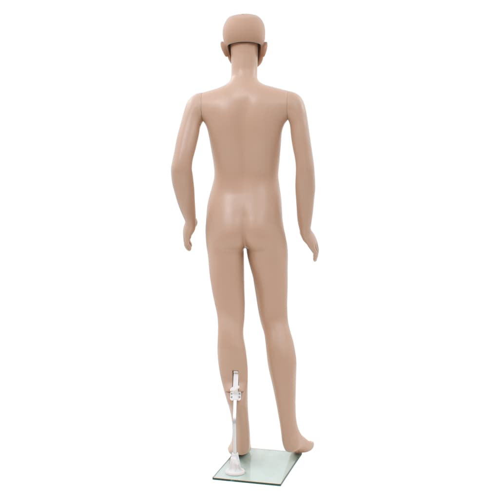 Mannequin Enfant Corps Complet Avec Base Verre Beige 140 Cm