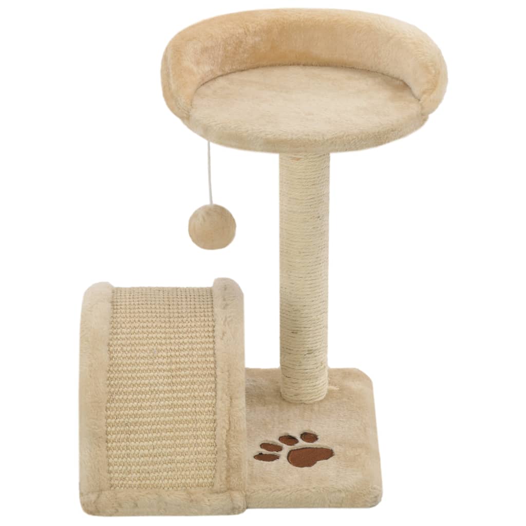 Arbre À Chat Avec Griffoir En Sisal Et Marron