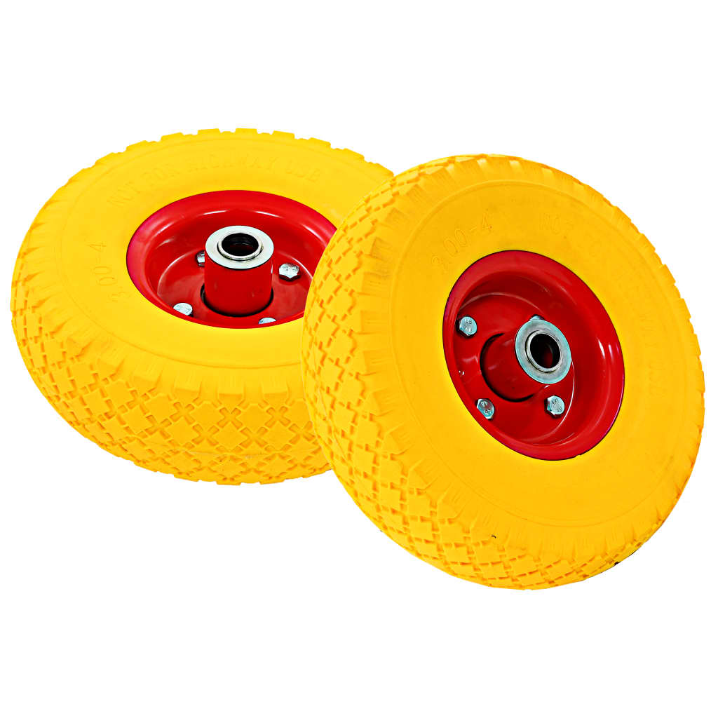 Roues De Diable 4 Pcs Pu Solide 3.00-4 (245X82)