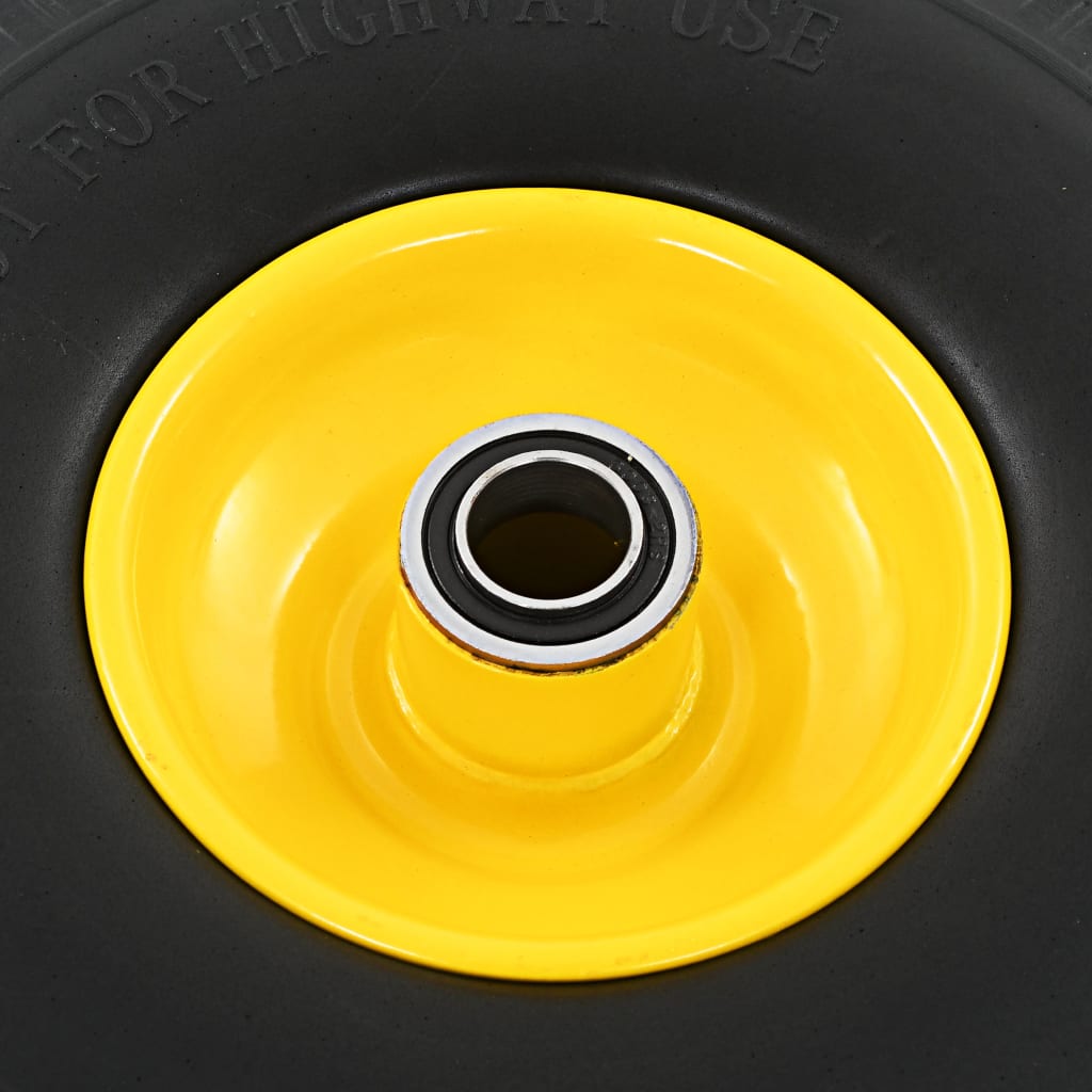 Roue De Diable 2 Pcs Pu Solide 3.00-4