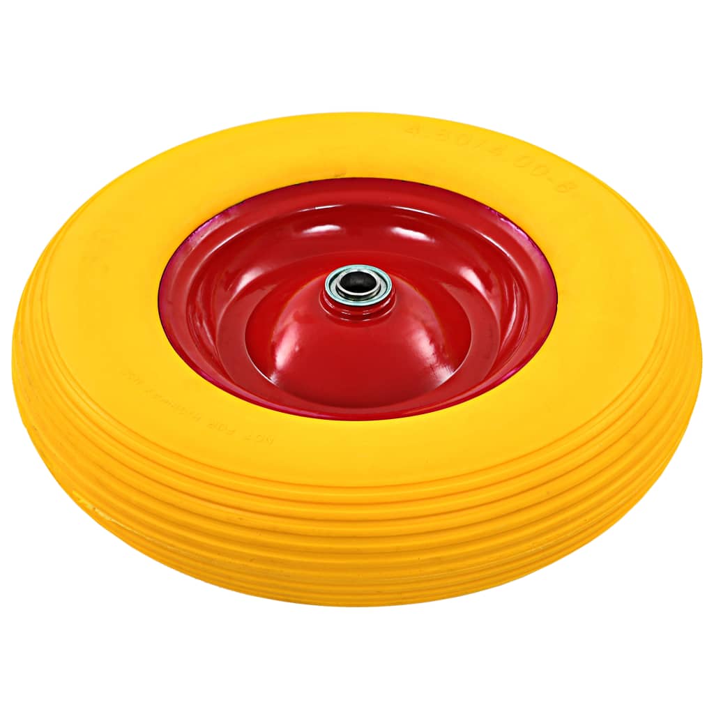 Roue Pour Brouette Avec Axe Pu Solide 4.00-8 390 Mm