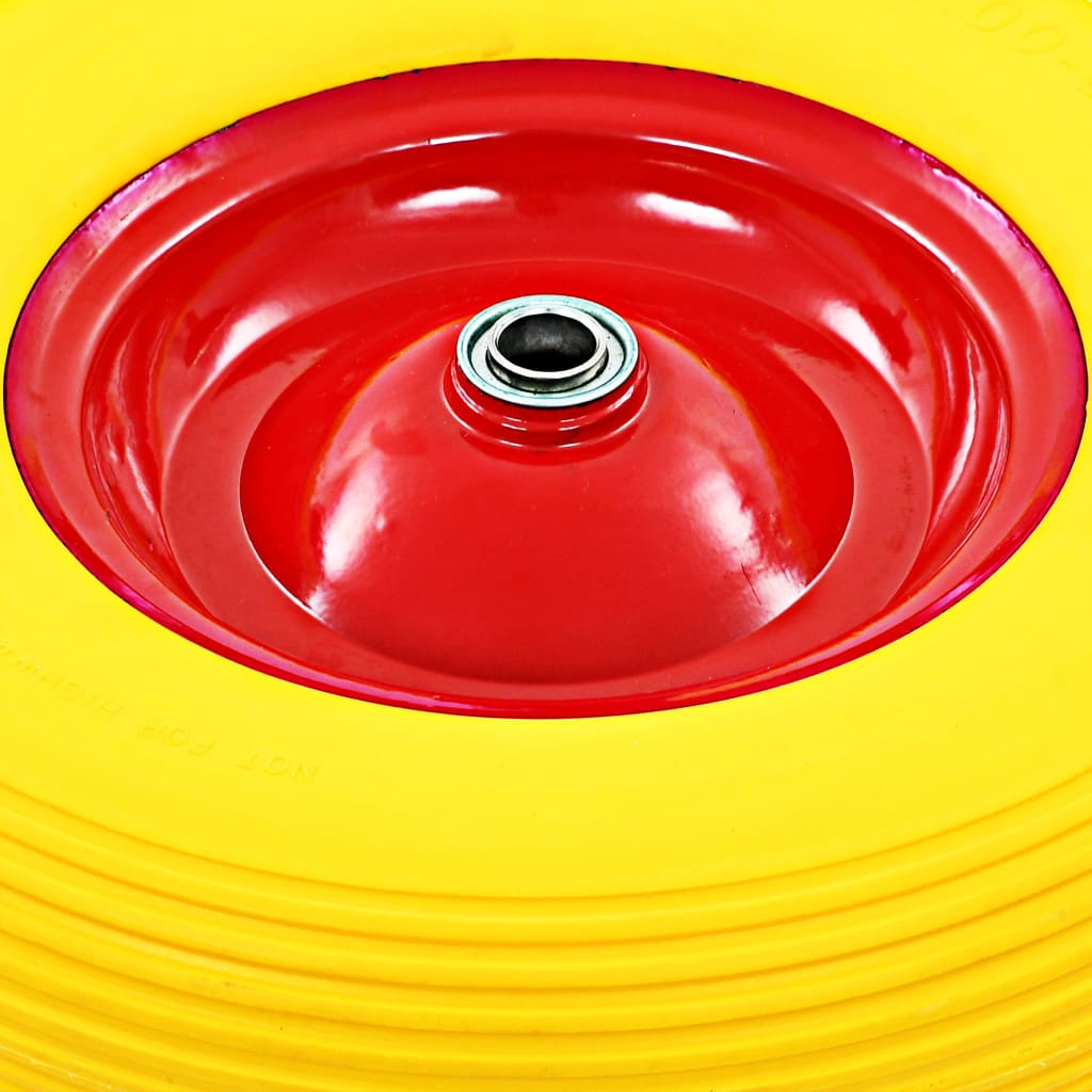 Roue Pour Brouette Avec Axe Pu Solide 4.00-8 390 Mm