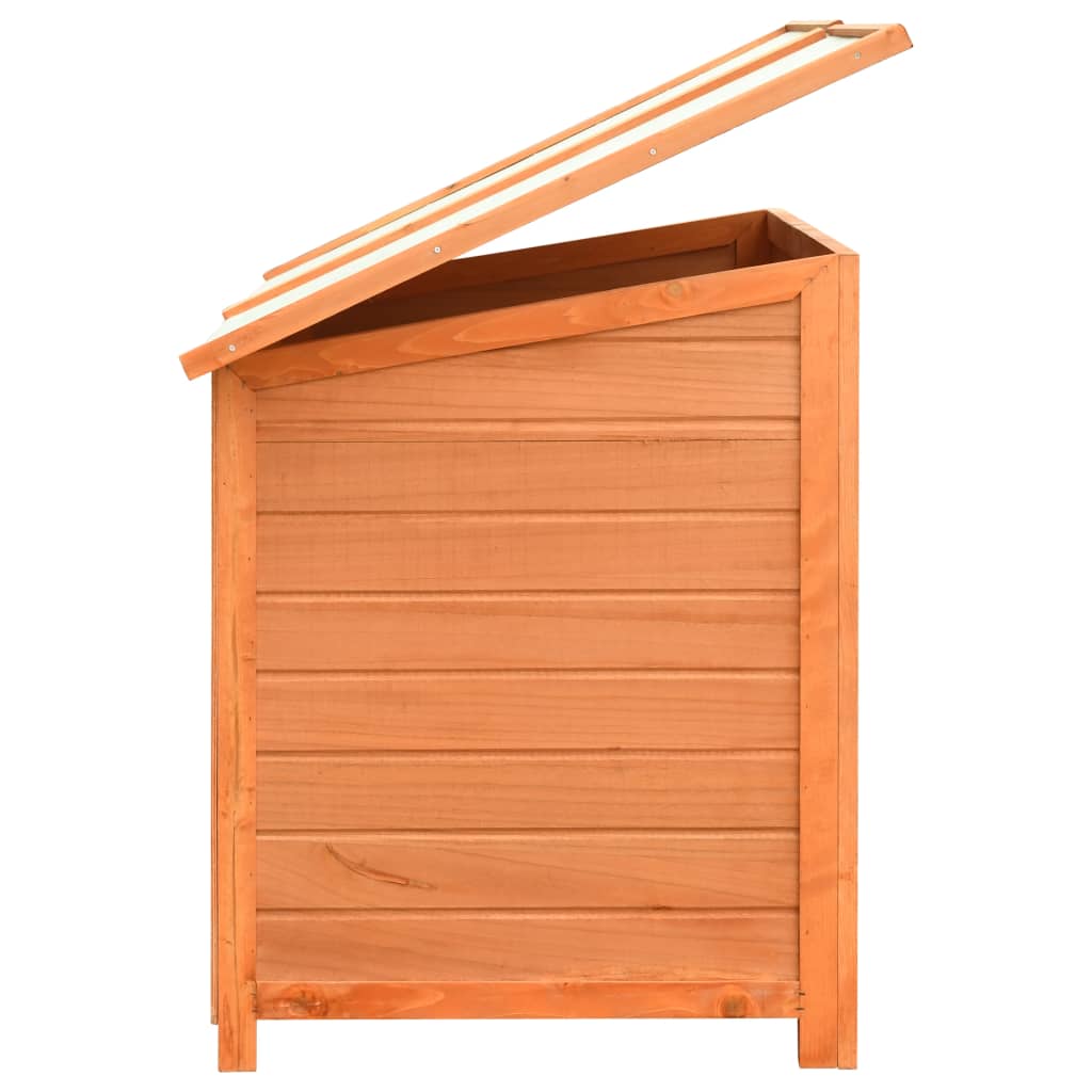 Niche Pour Chiens Bois De Pin Et De Sapin Solide 120X77X86 Cm
