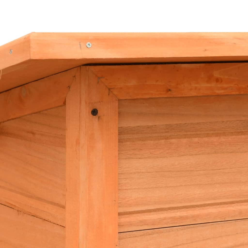 Niche Pour Chiens Bois De Pin Et De Sapin Solide 120X77X86 Cm