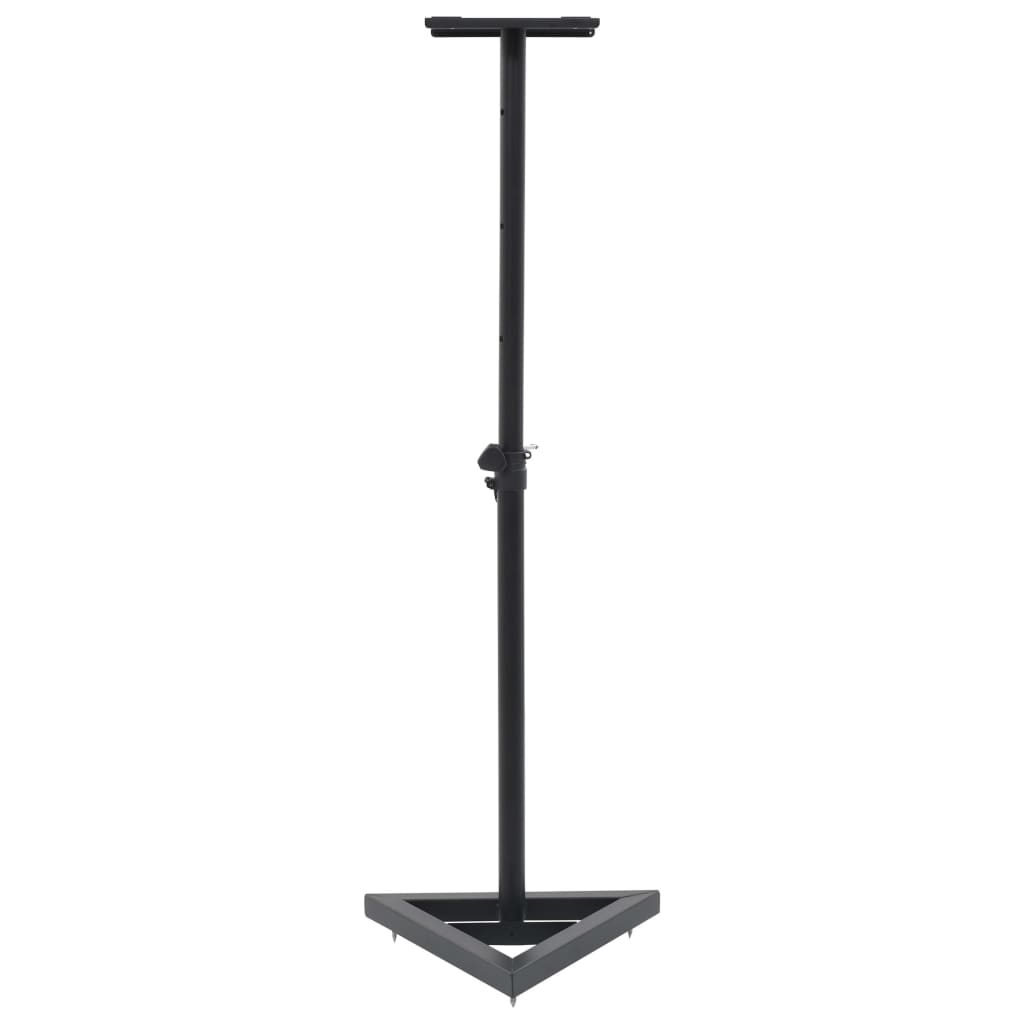 Supports De Haut-Parleur De Moniteur De Studio 2 Pcs Noir Acier