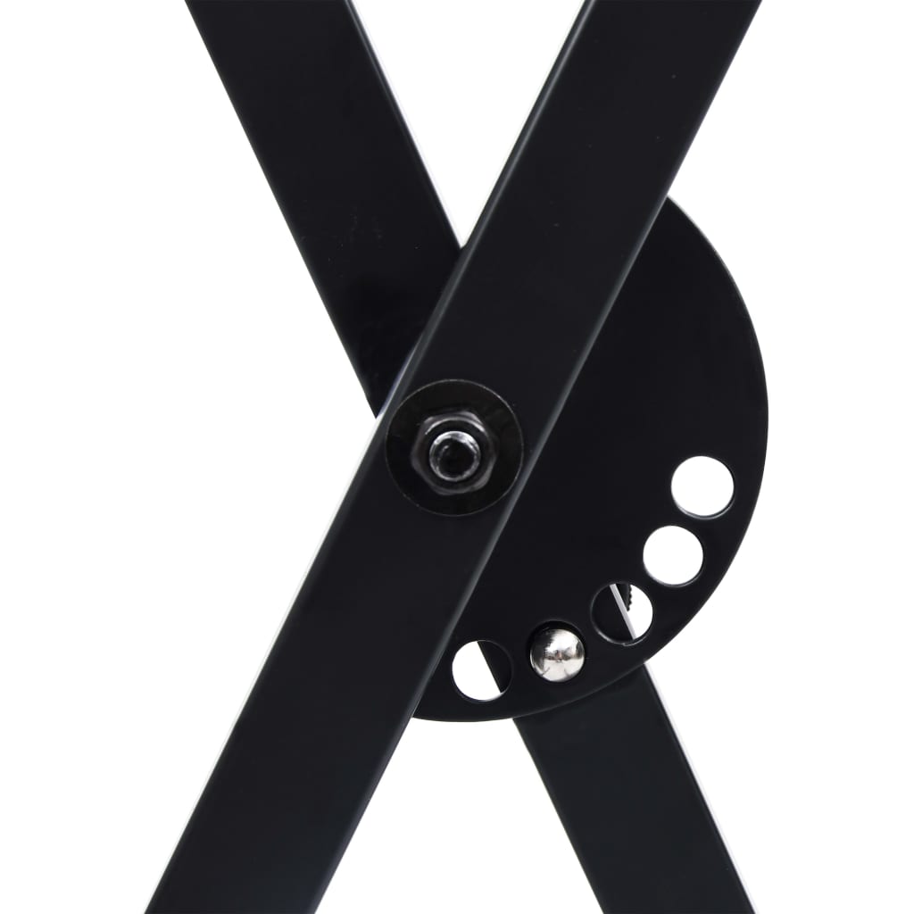 Ensemble De Support De Clavier Et De Tabouret Noir
