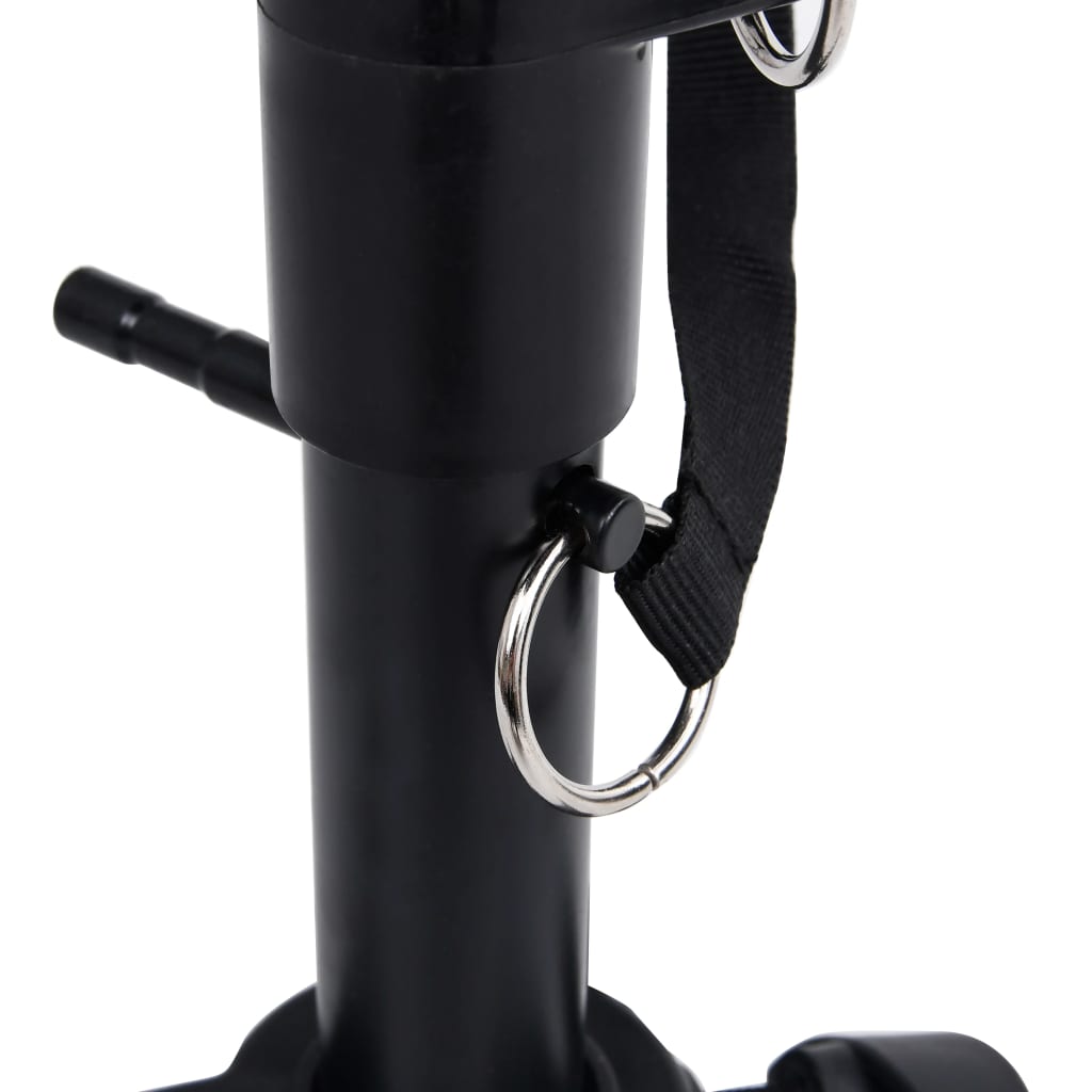 Kit De Support De Clavier À Empattement Double Et Tabouret Noir
