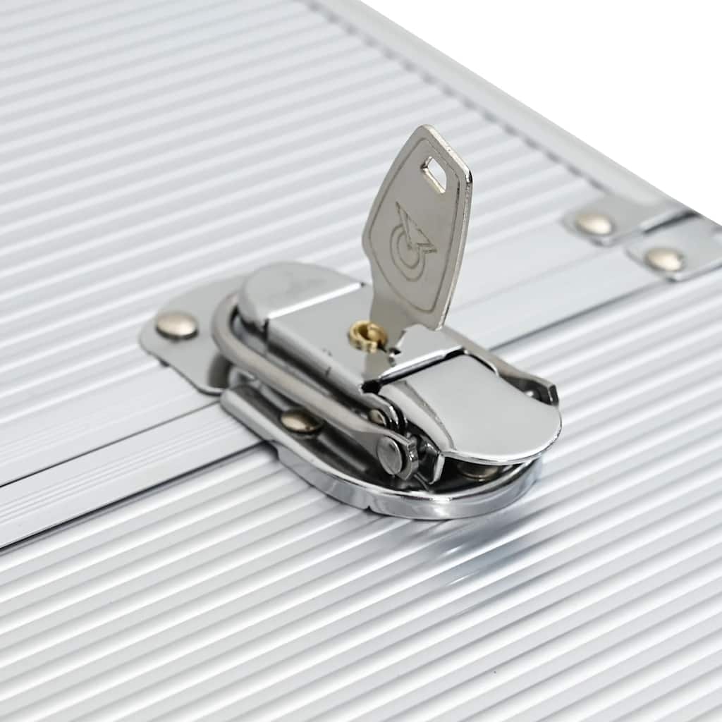 Valise De Pilote Argenté Aluminium