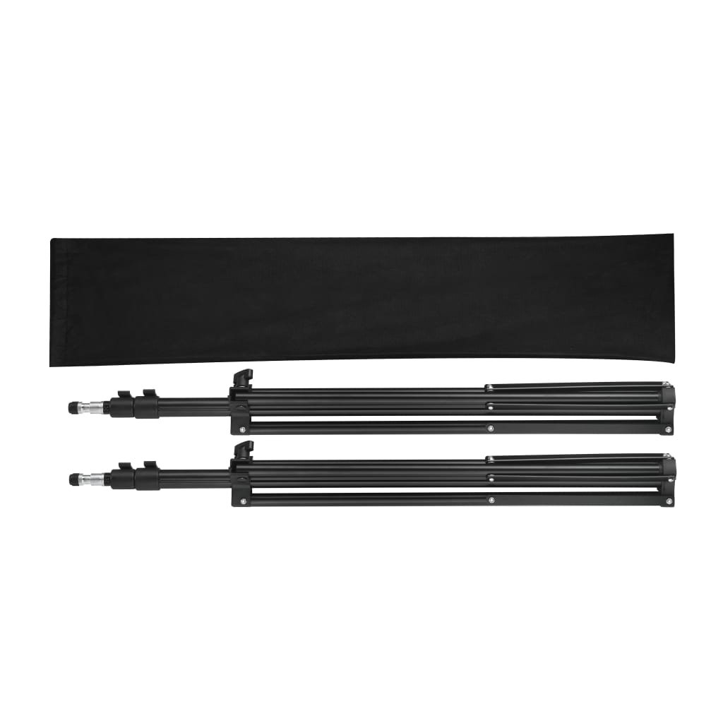 Supports De Lumière 2 Pcs Hauteur 78-210 Cm