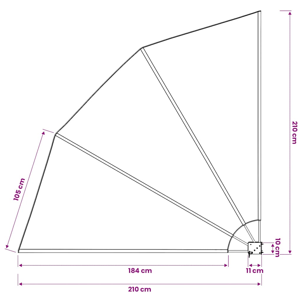 Auvent Latéral Pliable De Balcon