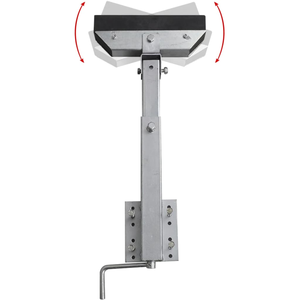 Set De 2 Supports À Barre Inclinable 63 - 88 Cm Pour Remorque À Bateau