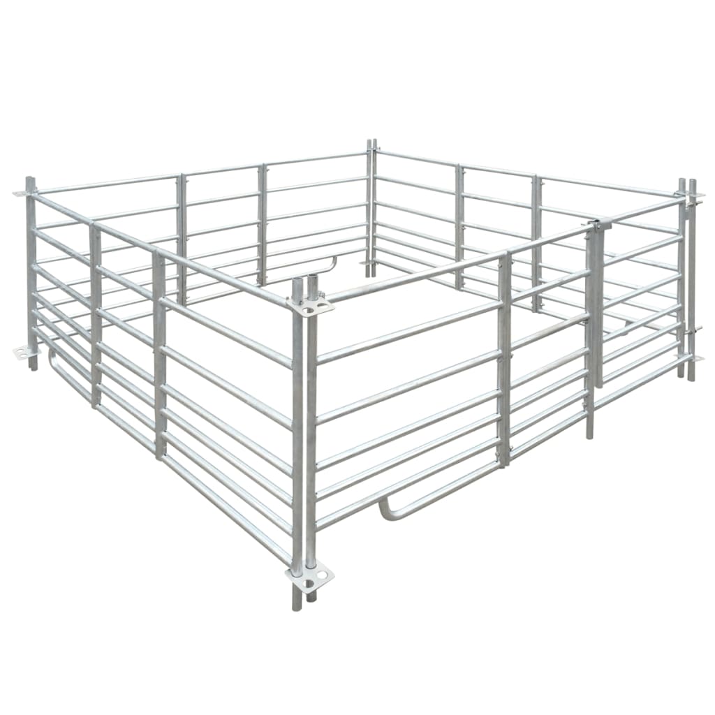 Bergerie 4 Panneaux Acier Galvanisé 183 X 183 X 92 Cm