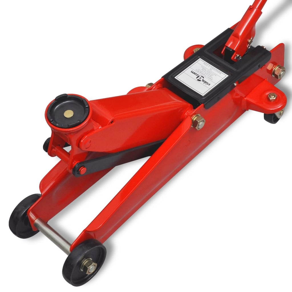 Cric De Plancher Hydraulique À Profile Bas 3 Tonnes Rouge