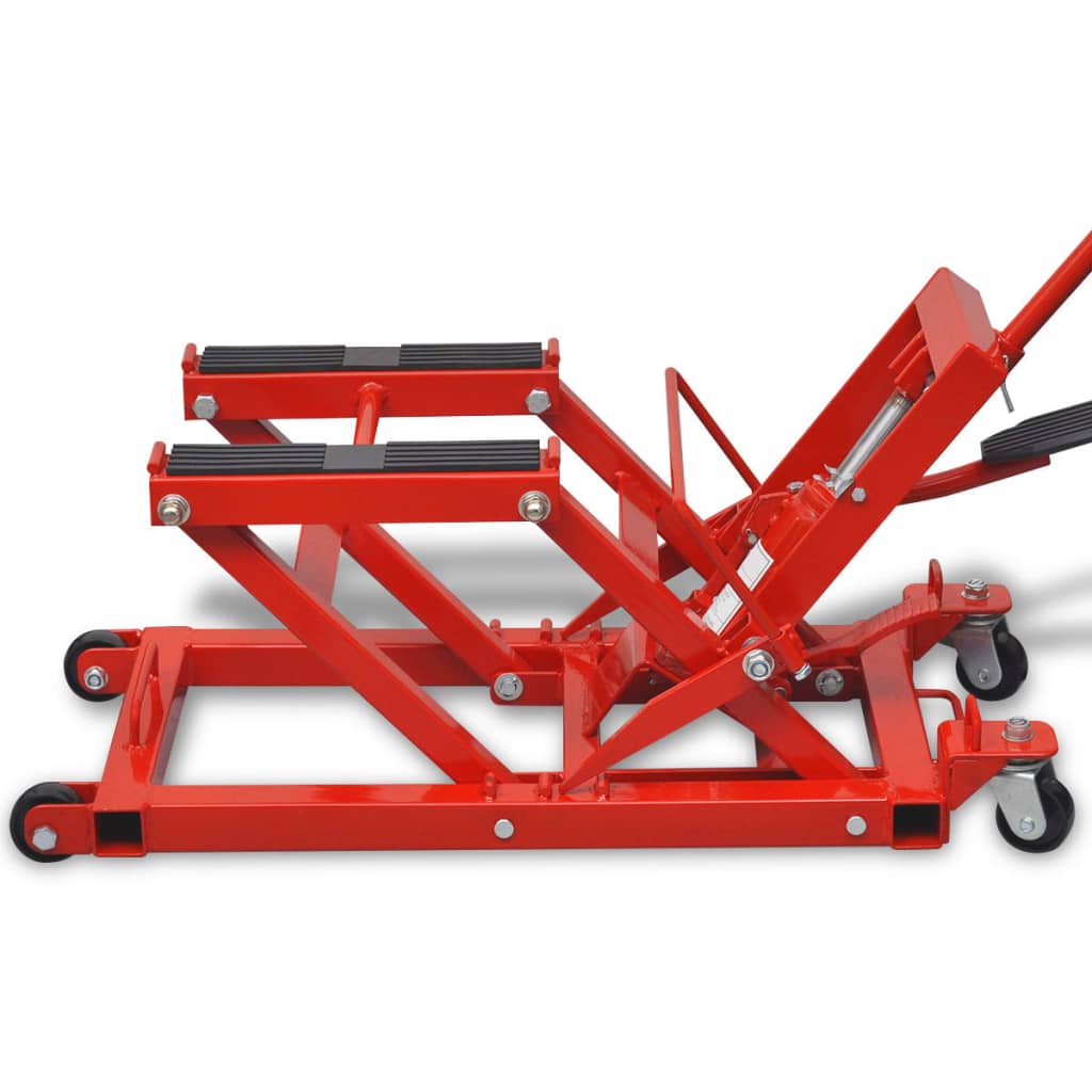 Cric Hydraulique De Moto / Vtt 680 Kg Rouge