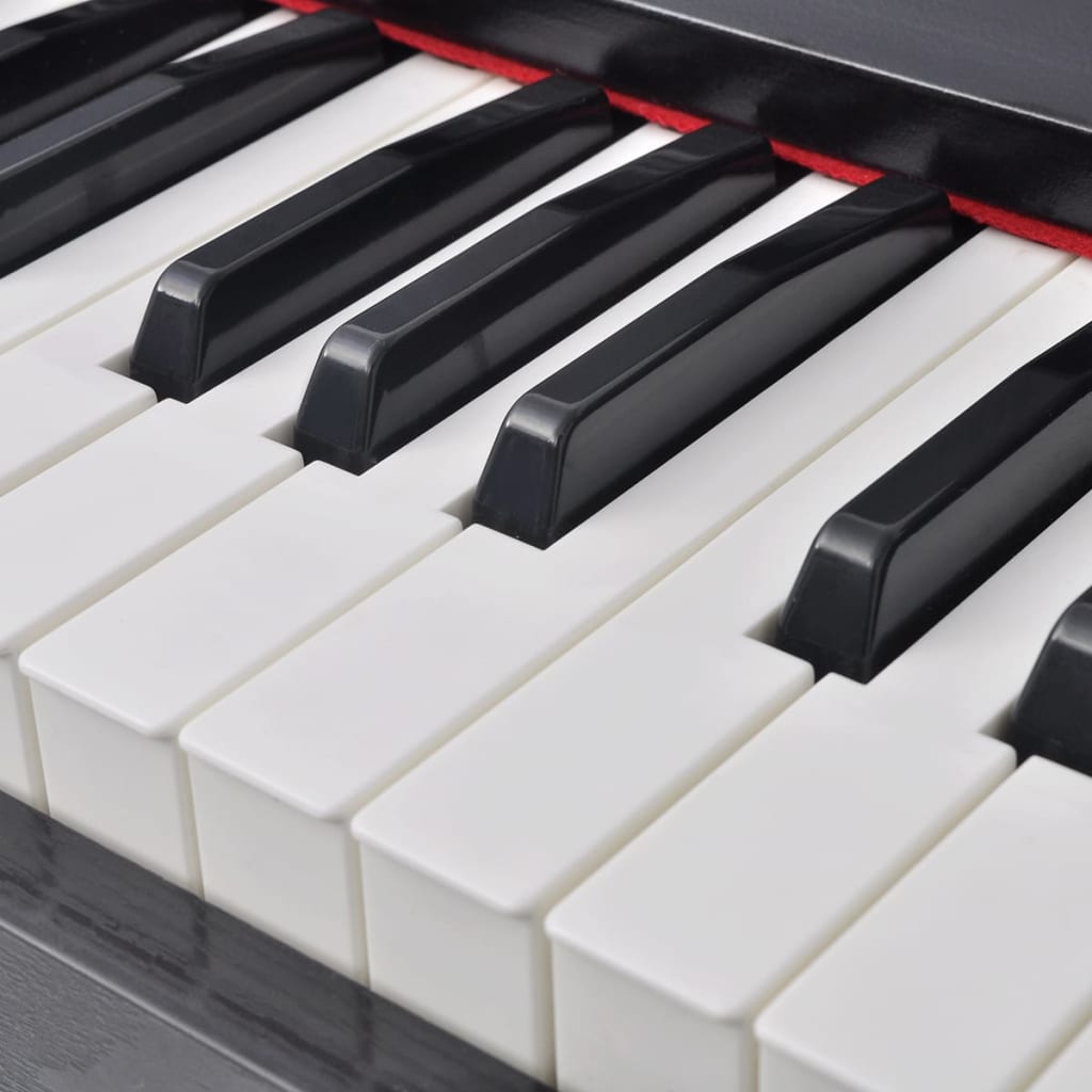 Piano Numérique Avec Pédales 88 Touches Noir Panneau Mélamine