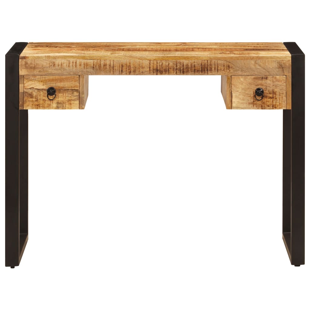 Bureau Avec 2 Tiroirs Bois Solide De Manguier