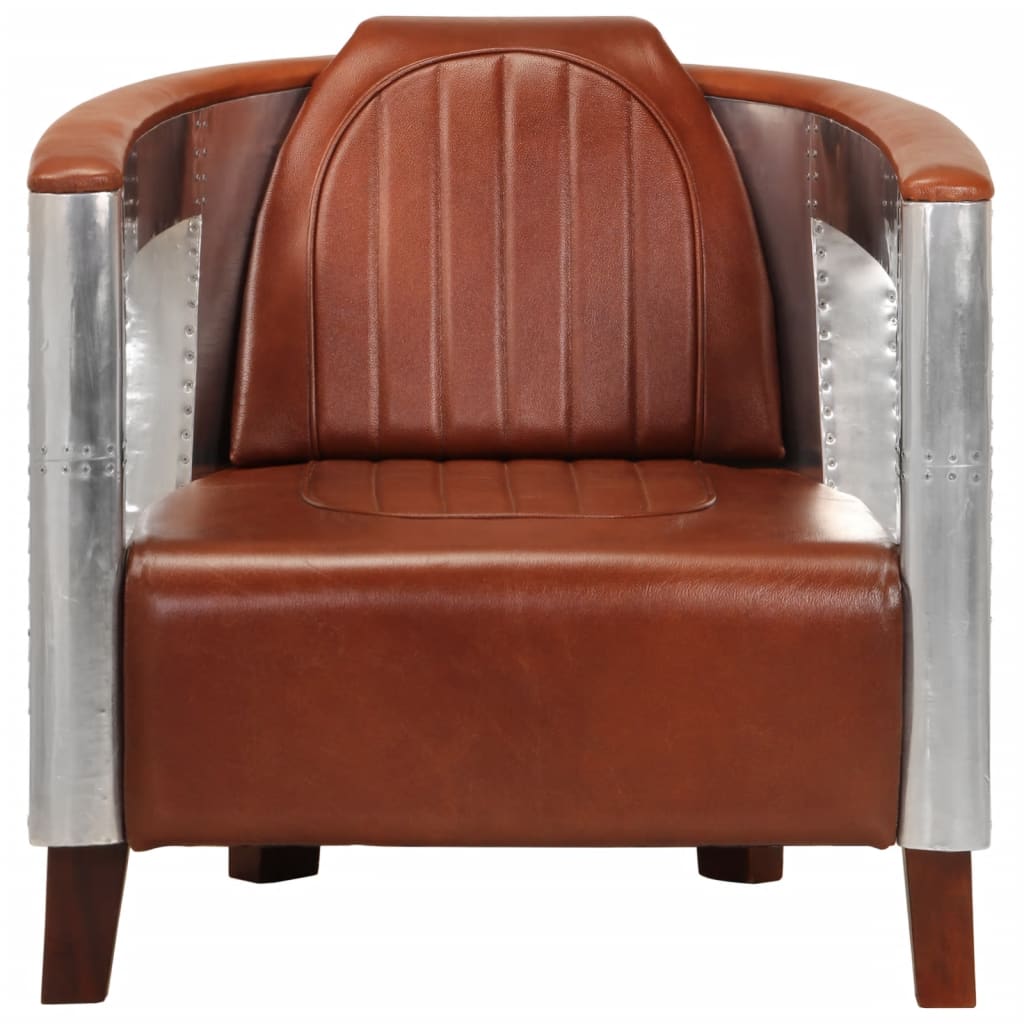 Fauteuil En Style D'aviation Cuir Véritable