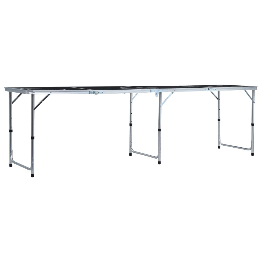 Table De Bière-Pong Pliable 240 Cm Noir