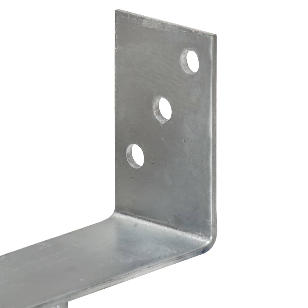 Piquets De Clôture 6 Pcs Argenté Acier Galvanisé