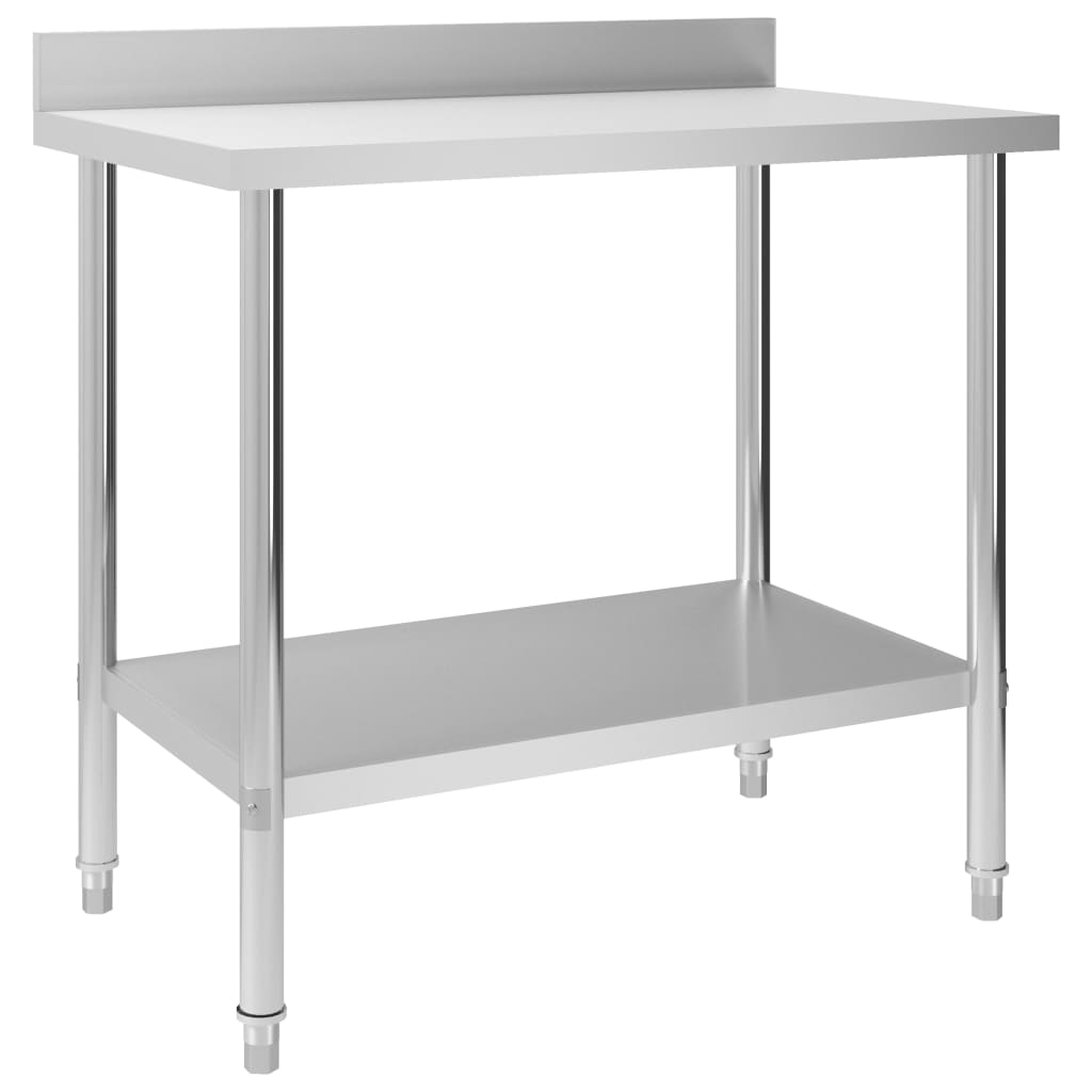 Table De Travail De Cuisine Acier Inoxydable