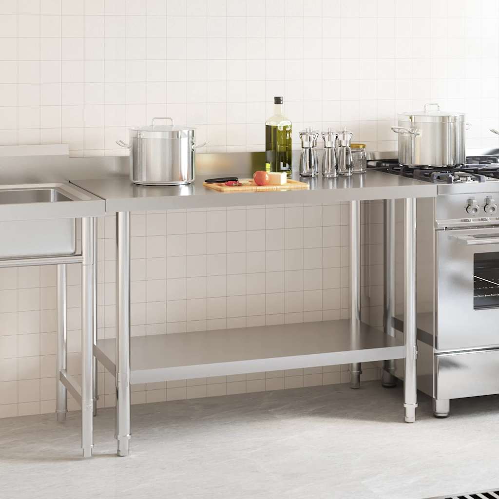 Table De Travail De Cuisine Acier Inoxydable