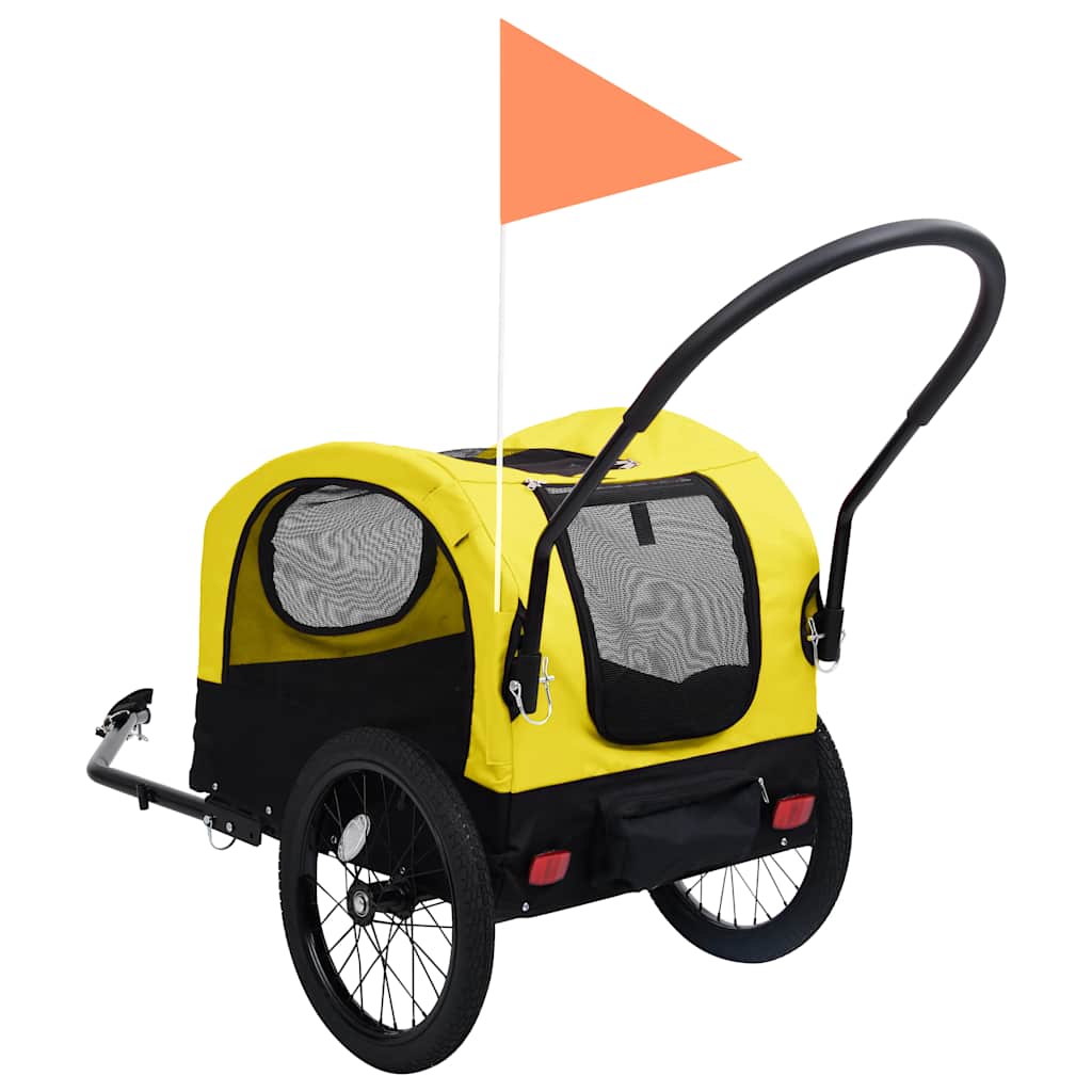 Remorque De Vélo Pour Chiens Et Poussette 2-En-1