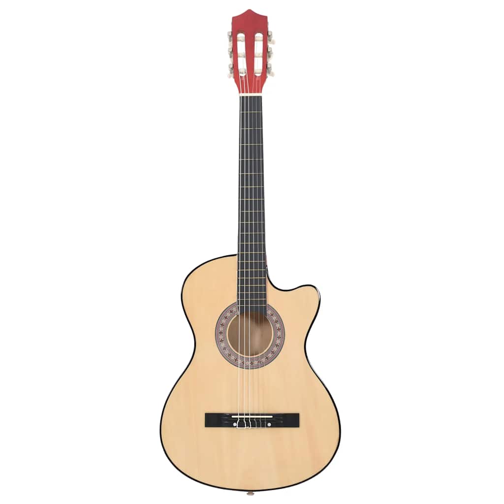 Guitare Acoustique Pan Coupé Western Avec 6 Cordes Tilleul