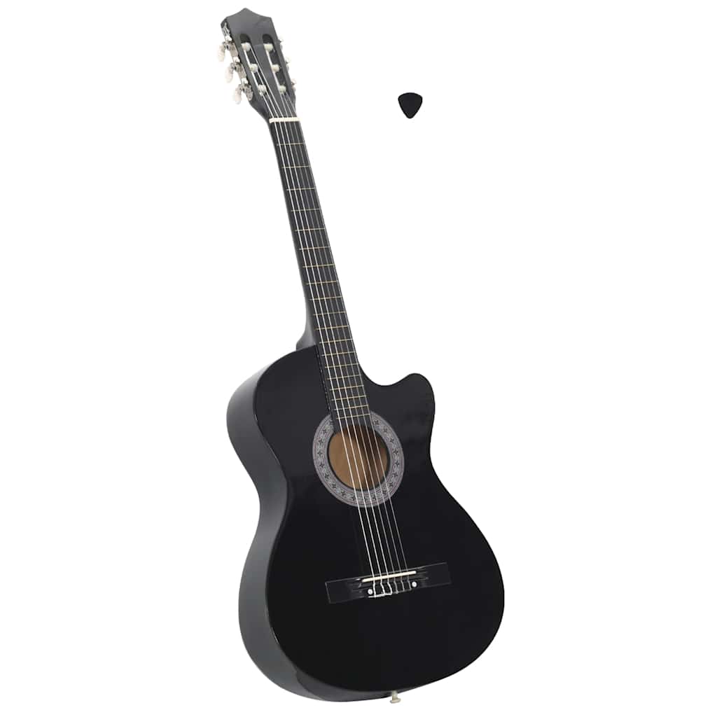 Guitare Acoustique Pan Coupé Western Avec 6 Cordes Tilleul