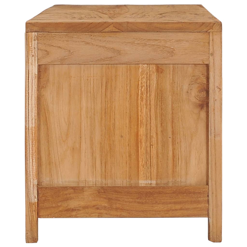 Meuble Tv 100X30X35 Cm Bois De Teck Massif