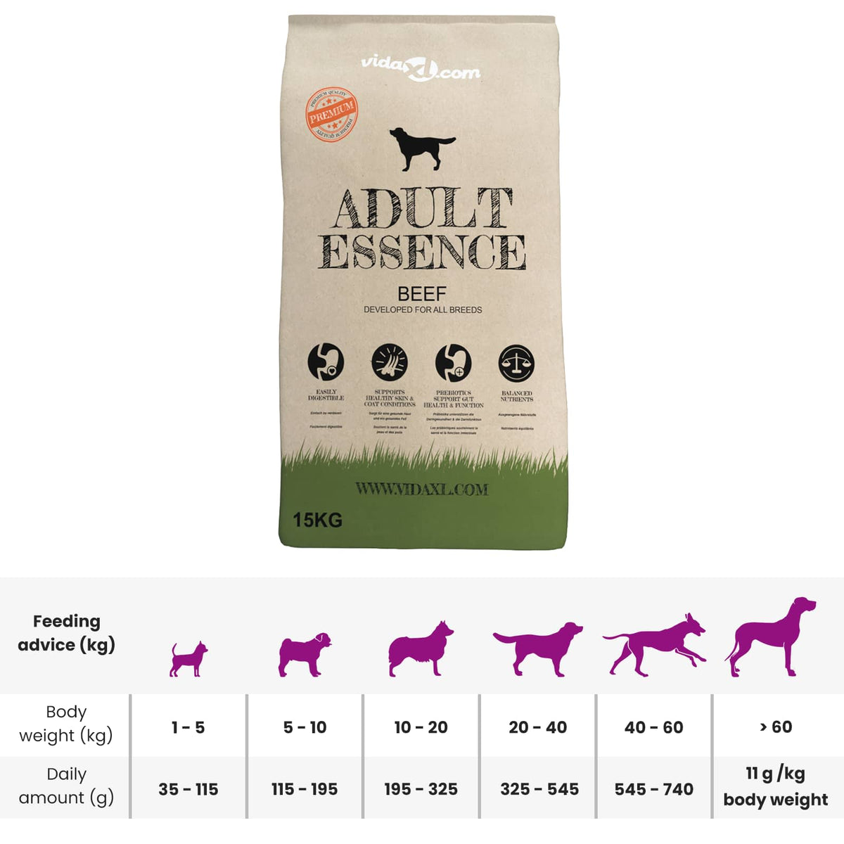 Support De Nourriture Et Bol Avec Nourriture Pour Chien