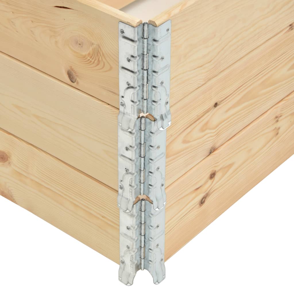 Colliers De Palette 3 Pcs Bois De Pin Solide