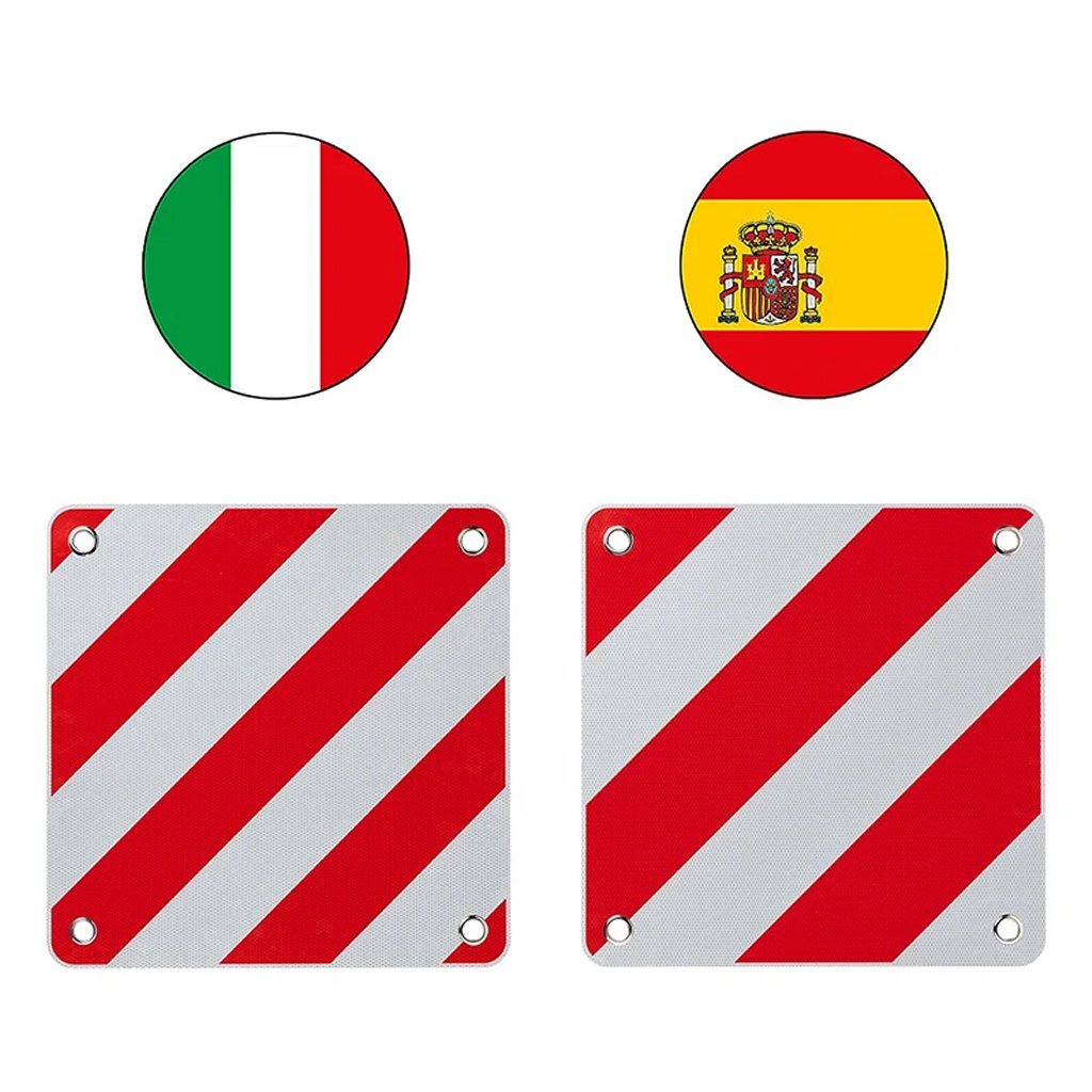 Proplus Markeringsbord Flexibel 50X50 Cm Voor ItaliË/Spanje/Portugal Rood/Wit
