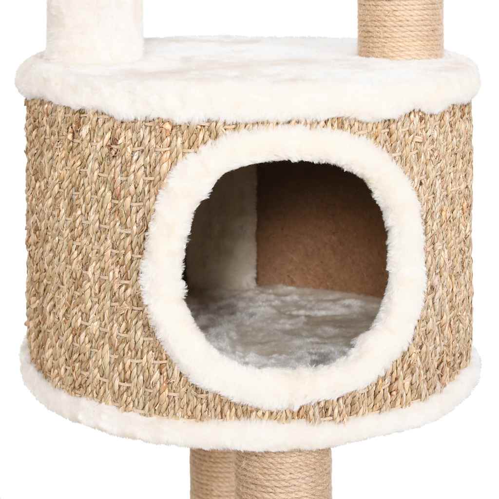 Arbre À Chat Coussin De Luxe Et Grattoir 148 Cm Herbiers Marins
