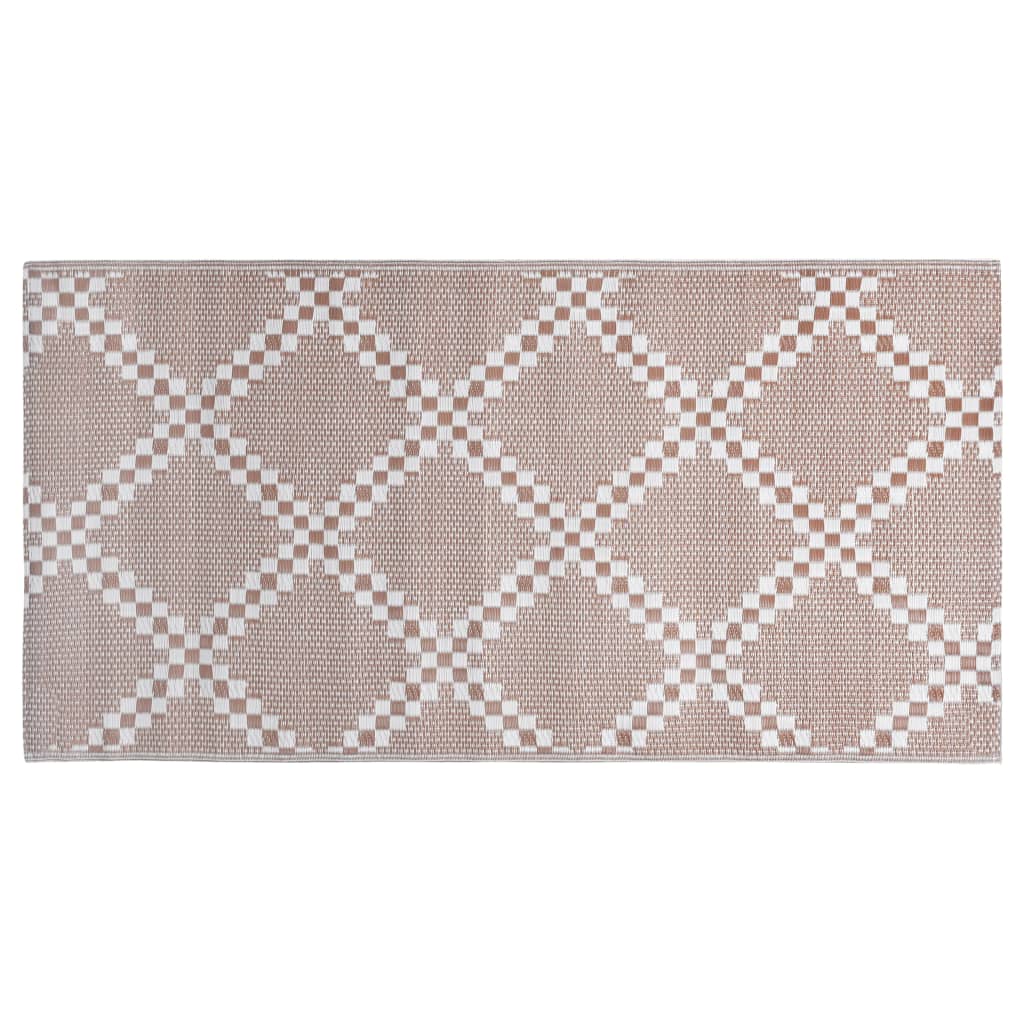 Tapis D'extérieur Arakil Marron Pp Marron Et Blanc